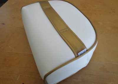 gold trim boat seat booster cushion