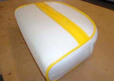 yellow boat seat cushion