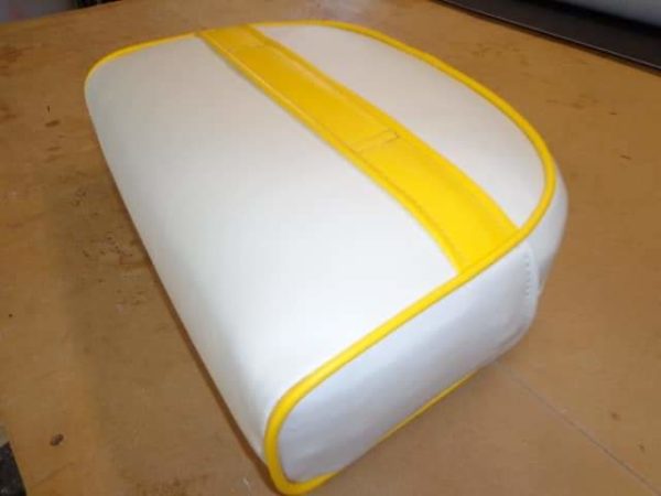 yellow boat seat cushion